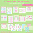 Classic Pastel Easter Printable Design Collection - Instant Download